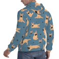 thumbnail image 6 of Haiem French Bulldog Yoga Patterned Men's Hoodie with Kangaroo Pocket - Ideal Pullover Sweatshirt for Daily Wear, Travel, and Home-XX-Large, 6 of 7
