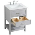 thumbnail image 4 of 24 inch Single Bathroom Vanity in Grey, 4 of 14