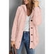 thumbnail image 3 of Cárdigan con textura de punto de otoño e invierno, suéter con botones, chaqueta con capucha gruesa y suelta para mujer de estilo europeo y americano, 3 of 5