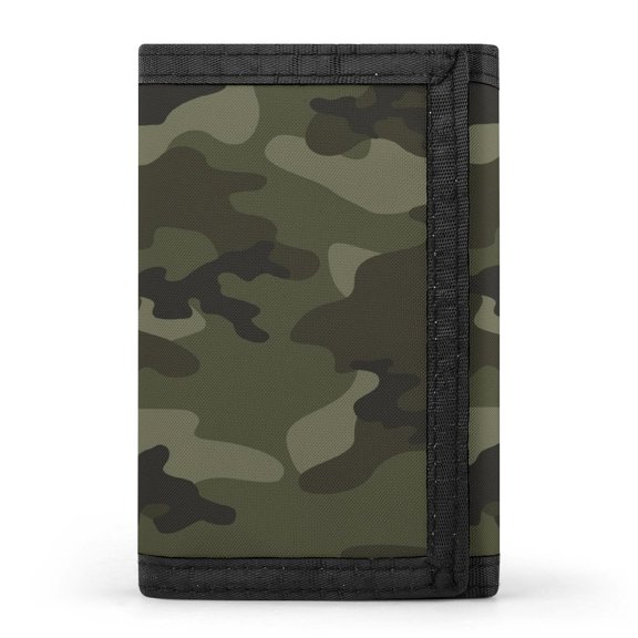 3 Fold Wallet 3.3×5in Zipper Design Easy To Carry For Work Travel Daily Army Camouflage Pattern