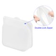 thumbnail image 2 of Reutilizable Silicona Alimentos Almacenamiento Bolsas 3 uds, Silicona Congelador Bolsas Snack Bolsas Conservación Bolsa Frigorífico Fresco Bolsas-Blanco (Pequeño+Mediano+Grande), 2 of 5