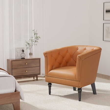 gaderth faux leather barrel accent product