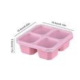 thumbnail image 2 of IAJFHAFS Bento Snack Containers, Reusable 4 Compartment Divided Food Storage Containers, Divided Lunchable Container For School, Work And Travel, 2 of 7