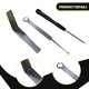 thumbnail image 5 of Kit de reparación de 3 piezas para instrumentos de viento madera, que incluye reemplazo de gancho de resorte y almohadilla plana de doble parche para, 5 of 6