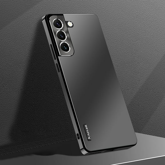 Dteck Case for Samsung Galaxy S22 Plus,Shockproof Metal Aluminum Camera Cover Anti-scratch Slim Lightweight Hybrid Luxury Case for Samsung Galaxy S22 5G,Black