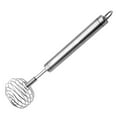 thumbnail image 3 of Stainless Steel Egg Beater Hand Whisk Spiral Blender Mixer Baking Cooking Tools Kitchen Gadget, 3 of 9