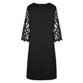 thumbnail image 6 of Plus Size Dress for Women Mesh 3/4 Sleeve Scoop Neck Cocktail Dresses Slim Fitted Elegant Wedding Guest Dresses, 6 of 6