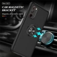 thumbnail image 6 of SZMLOGB Phone Case for Samsung S20 FE with Ring Holder Shock Resistant Scratch Resistant PC Silicone Heavy Duty Protective Case-black, 6 of 6