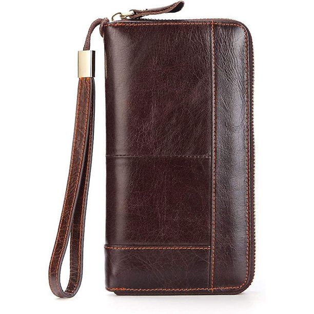 Black Sales Friday Ofertas Bolsa de herramientas Bolso largo de cuero para teléfono celular para hombre Bolso grande de viaje para negocios Estuche para teléfono celular Titular de