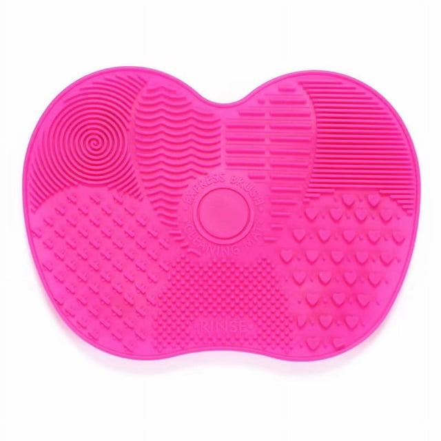Almohadilla de silicona para lavar brochas de maquillaje, almohadilla de limpieza para brochas de maquillaje, herramienta de limpieza de belleza, ventosa, almohadilla de silicona para lavar