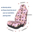 thumbnail image 3 of Yiaed 2336109497 Print Car Seat Covers,Universal Auto Seats Protector Fits for Car,SUV Sedan,Truck,Automotive Seat Covers & Accessories, 3 of 5