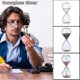 thumbnail image 3 of Relojes de arena de cristal con personalidad: temporizador de arena redondo de 5/30/60 minutos, azul, 30 minutos, 3 of 5
