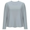 thumbnail image 5 of Oplxuo Shirts for Women Long Sleeve Workout Tops V-Neck UPF 50+ UV Sun Shirt Quick Dry Performance Tees Swim Tops, 5 of 5