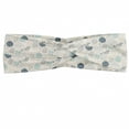 thumbnail image 1 of Floral Headband, Repeated Pattern Rose Flowers and Leaves Depicted in Achromatic Tones, Elastic and Soft Women's Bandana for Sports and Everyday Use, Grey Red Coconut, by Ambesonne, 1 of 3