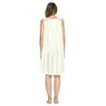 thumbnail image 3 of Casual Nights Women's Tricot Sheer Lace Sleeveless Nightgown, 3 of 4