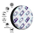 thumbnail image 5 of XMXY Purple Gaming Console Spare Tire Cover, Universal Waterproof Cover for Jeep RV Tire Wheel Protection, 16 inch, 5 of 8