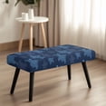 thumbnail image 2 of Jiueut Turtle Print Dining Bench Cover, Stain Resistant Chair Seat Protector Cover Dustproof Rectangle Bench Cushion Home Decor Accessorie for Dining Room Living Room Kitchen, 2 of 7