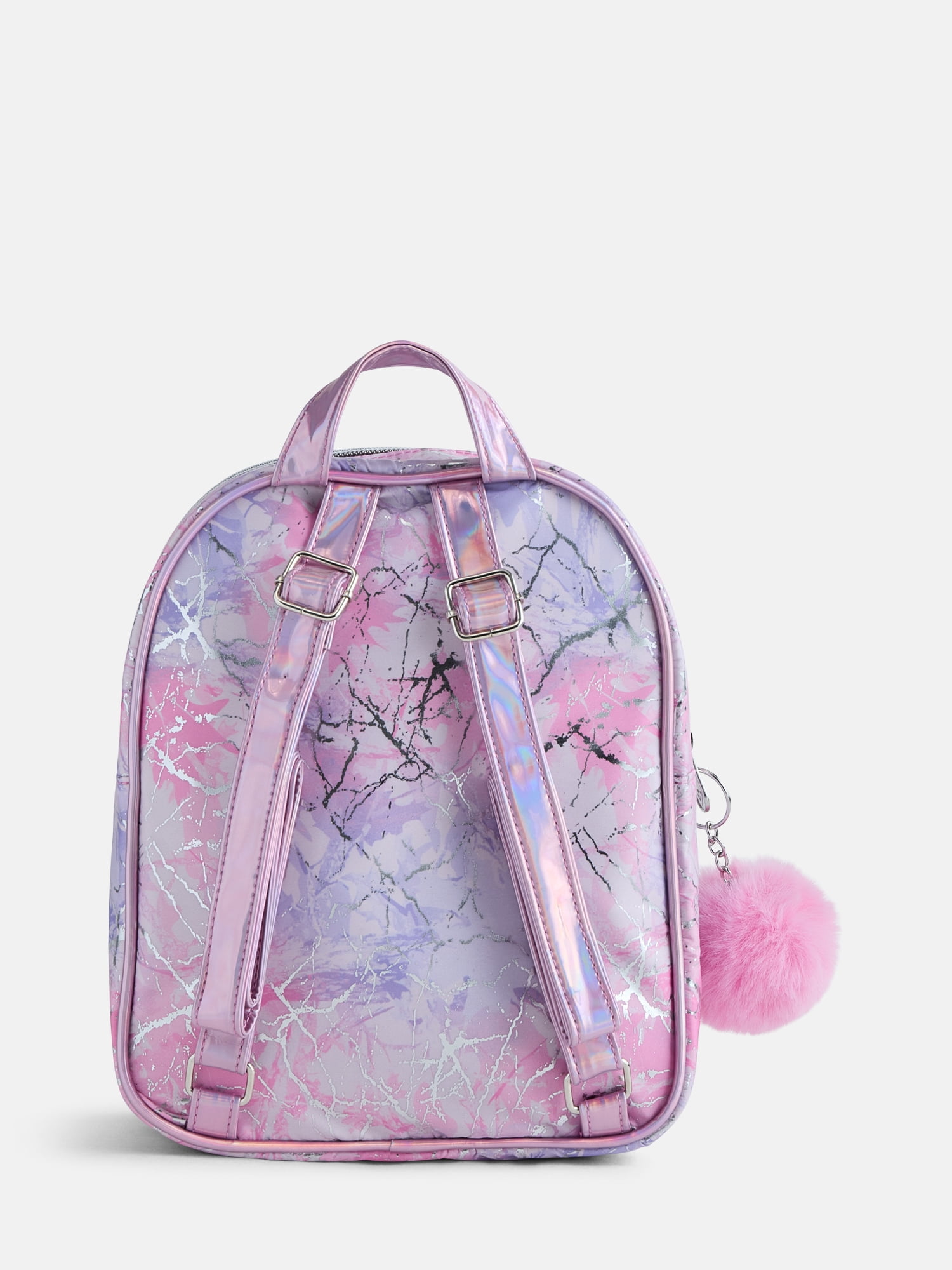 Justice Girls Pocket Mini Backpack, Pink Sparkle
