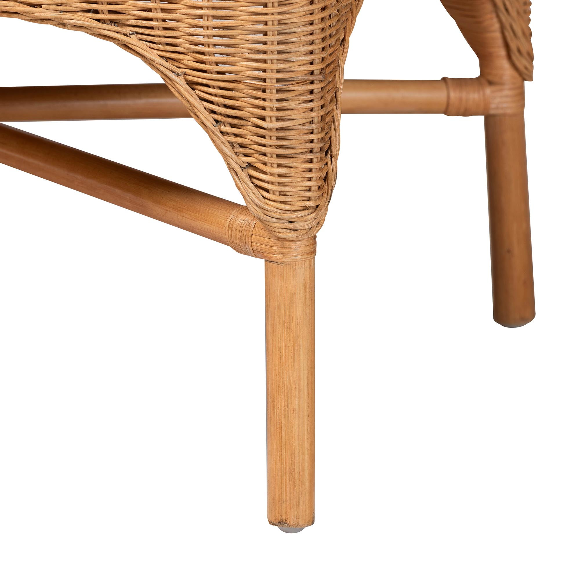 bali & pari Oxford Boho Dining Bench, Light Honey