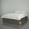 thumbnail image 2 of Atlin Designs Modern Wood 3-Drawer Full Size Storage Platform Bed in Bark Gray, 2 of 8