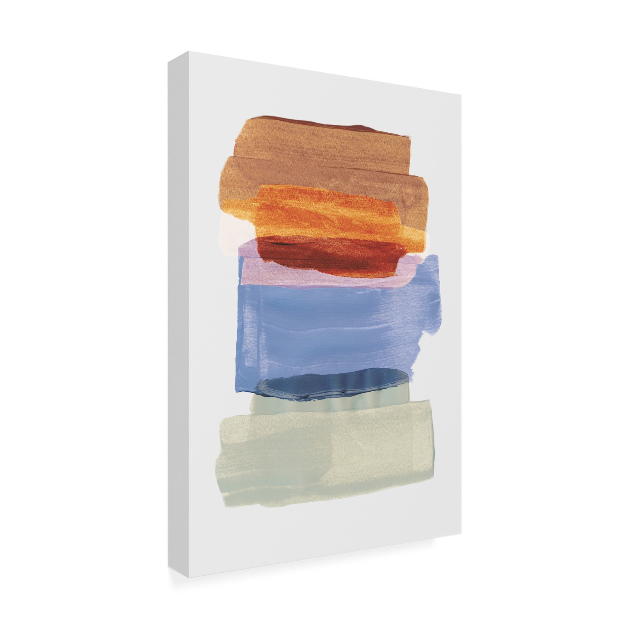 Trademark Fine Art Mareike Bohmer  Abstract Brush Strokes 49 Canvas Wall Art