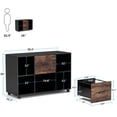 thumbnail image 7 of Tribesigns 2 Drawer File Cabinet, Large Mobile Lateral Filing Cabinet for Letter Size, Printer Stand with Storage Shelves and Rolling Wheels for Home Office, 7 of 7