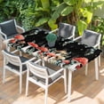 thumbnail image 2 of Mushroom Table Cloths for 6 Foot Rectangle Tables, Watercolor Botanical Sage Green Eucalyptus Leaves Patio Waterproof Elastic Fitted Tablecloths, Washable Rectangular Table Cover for Camping, 2 of 8