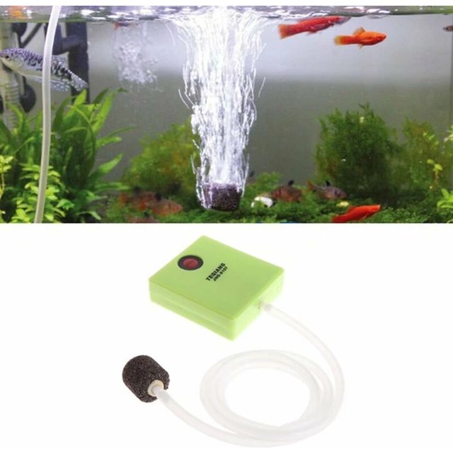 Bomba de aire para acuario, bomba de oxígeno portátil a batería BR-Vie con piedra de aire y tubería para acuario e hidroponía esquí esquí Gafas de esquí