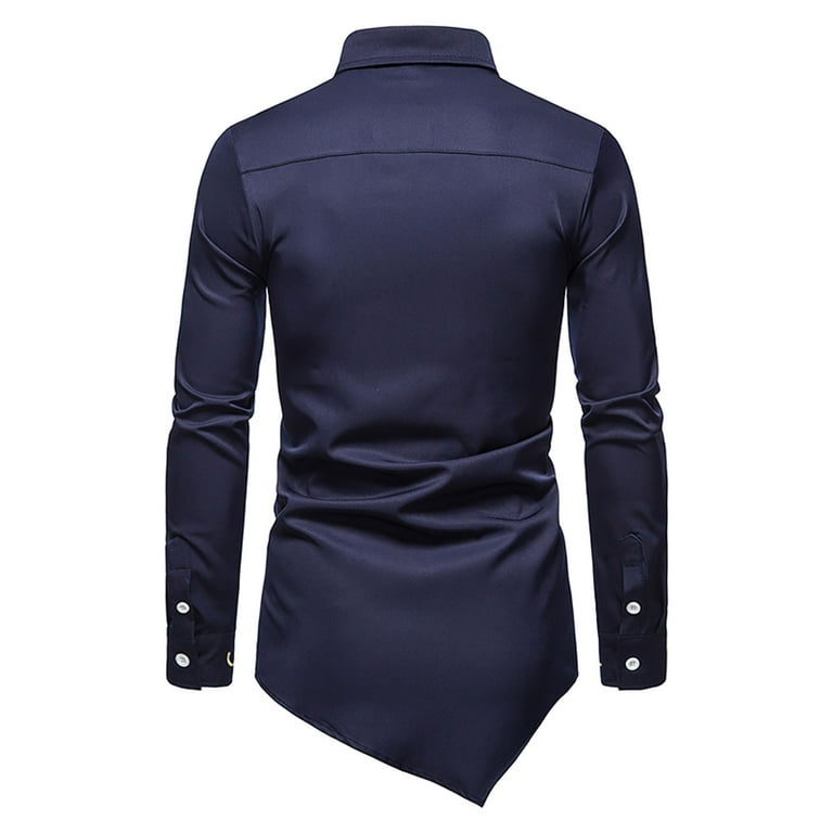 Asymmetrical dress shirt deals