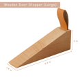thumbnail image 4 of Tope de puerta de madera Koofull antideslizante, 2 piezas, grande, 4 of 7