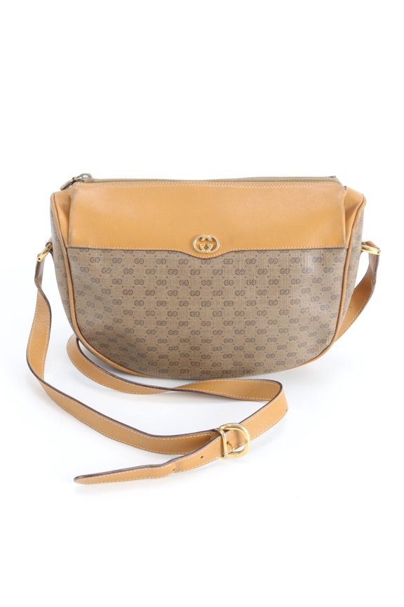 Pre-Owned Gucci Old Micro GG Interlocking G Leather Shoulder Bag for Women