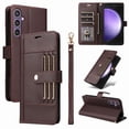thumbnail image 1 of FOXDOCK Funda tipo Cartera para Samsung Galaxy S25 FE – Cubierta de Cuero PU con Múltiples Ranuras, Bolsillo para Efectivo y Correa de Muñeca, 1 of 6