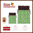 thumbnail image 3 of Rocae Cartoon Panda And Leaf 1 Print Christmas Drawstring Linen Gift Bag with Drawstrings Treat Bag Goody Present Bags for Christmas Party Favor, 3 of 8