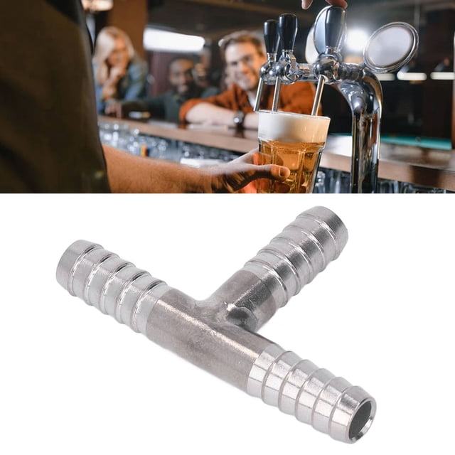 Conector en T para manguera resistente Conector en T de 8 mm de diámetro Mano de obra fina y limpia Resistente a la corrosión para líquidos ANGGREK Otros