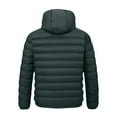 thumbnail image 5 of SGFCWSX Men Packable Padded Coat, Zipper with Carry Pouch Lightweight Outwear Coat Green XXL, 5 of 7