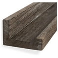 thumbnail image 5 of Ted 52" Long Narrow Wall Mount Wood Picture Ledge Photo Frame Display Floating Shelf for Living Room, Office, Kitchen, Bedroom, Bathroom Décor Storage - Burnt Brown, 5 of 9