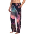 thumbnail image 6 of Salouo Bird 1 Print Pajama Pants for Men, Lounge Pants Elastic Waistband Casual Men's sleepwear Loungewear Sleep Pajama Pant -Medium, 6 of 7