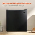 thumbnail image 3 of Magic Chef 1.7 cu. ft. Mini Fridge in Black MCR170BE, 3 of 18