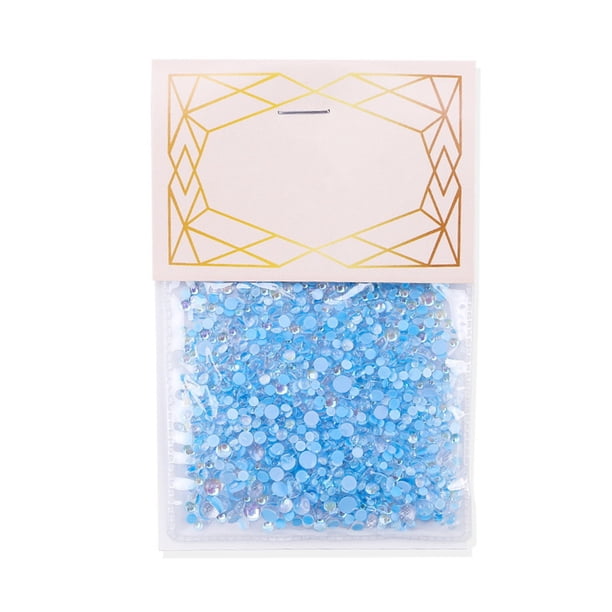 Juego de 1440 piezas de cristal Minnieouse diamantes de imitación para decoración de uñas Azul claro