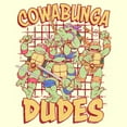 thumbnail image 2 of Men's Teenage Mutant Ninja Turtles Distressed Cowabunga Dudes  Graphic Tee Beige 2X Large, 2 of 4
