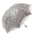 thumbnail image 1 of Ladies Lace Parasol Umbrella with UV Protection Sun Shade UPF 50+ Folding Umbrella for Women Gray Color, 1 of 5
