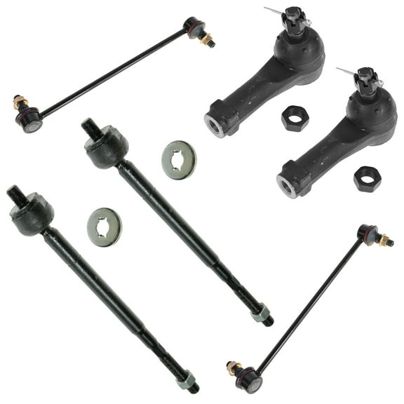 TRQ Front Inner Outer Tie Rod End Sway Bar Link Steering Suspension Kit Set 6pc PSA59416 Fits select: 1999-2001 HONDA ODYSSEY