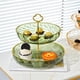thumbnail image 3 of Soporte para cupcakes de 2 niveles, soporte para pasteles, estante para postres, plato de exhibición, mesa para aperitivos y frutas Verde, 3 of 9