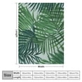 thumbnail image 4 of JRXY  Palm Leaves Pattern Throw Blanket Flannel Blankets Blanket,Bed and Sofa Blankets White, 4 of 6