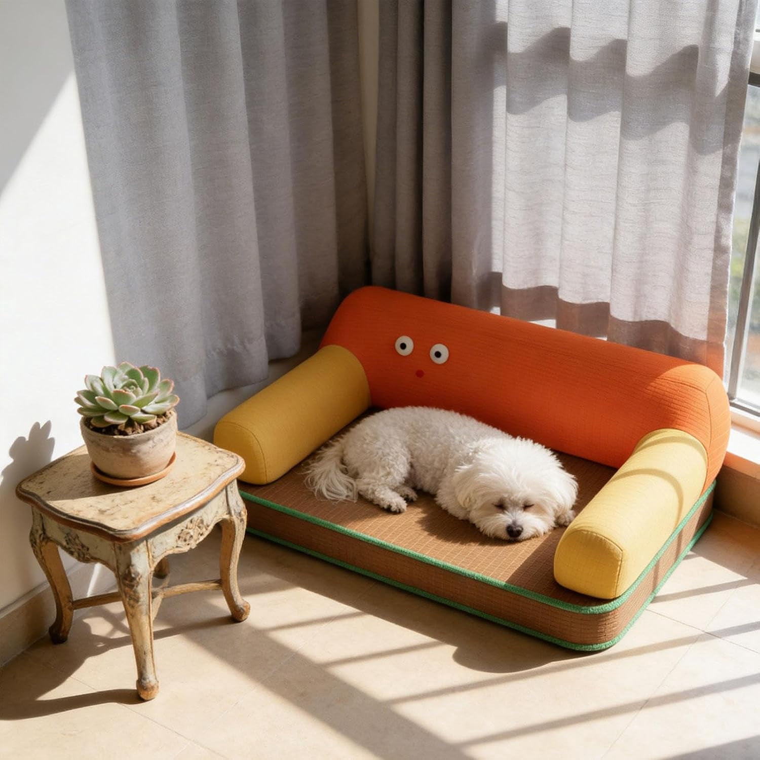 Pet Sofa Bed Lightweight Cat Dog Couch Indoor Winter Furniture
