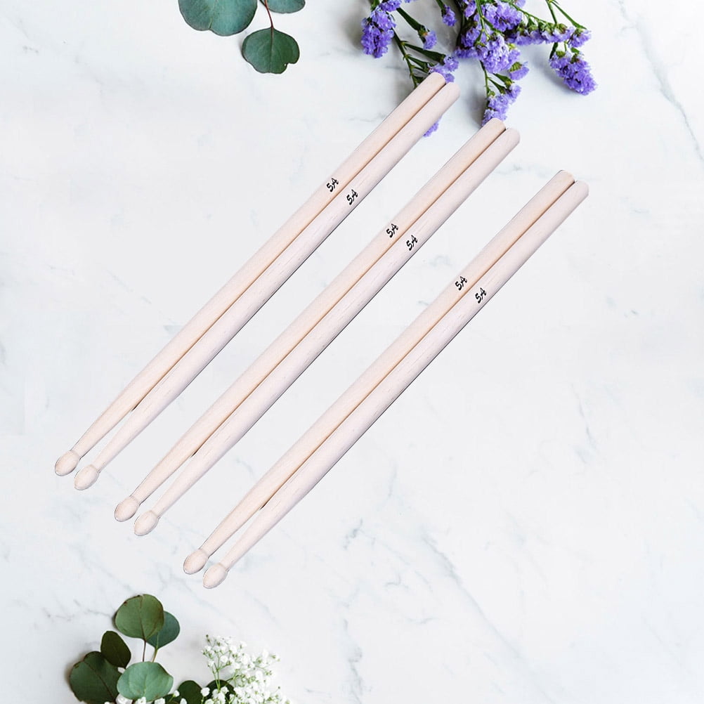 3 Pieces Outdoor Rain Drum Drumsticks Bulk Hickory for outside Miss