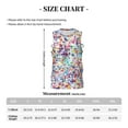 thumbnail image 4 of Rocae Colorful Watercolor Dots for Men's Basketball Jersey Lightweight and Breathable Athletic Tank Top,Quick-Drying Sports Jersey Small, 4 of 9