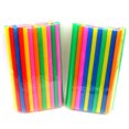 thumbnail image 4 of Wovilon 100 PCS Extra Large Plastic Bubble Tea Jumbo Smoothie Straws, 1/2" Wide X 8 1/2" Long Boba Straws, Multicolor Disposable Wrapped Long Drinking Straw, Milkshakes, Colorful Wide-mouthed Straw, 4 of 9