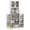 White, variant on 71" Kitchen Pantry Cabinet, Kitchen Hutch with 8 Door Shelves, Black
