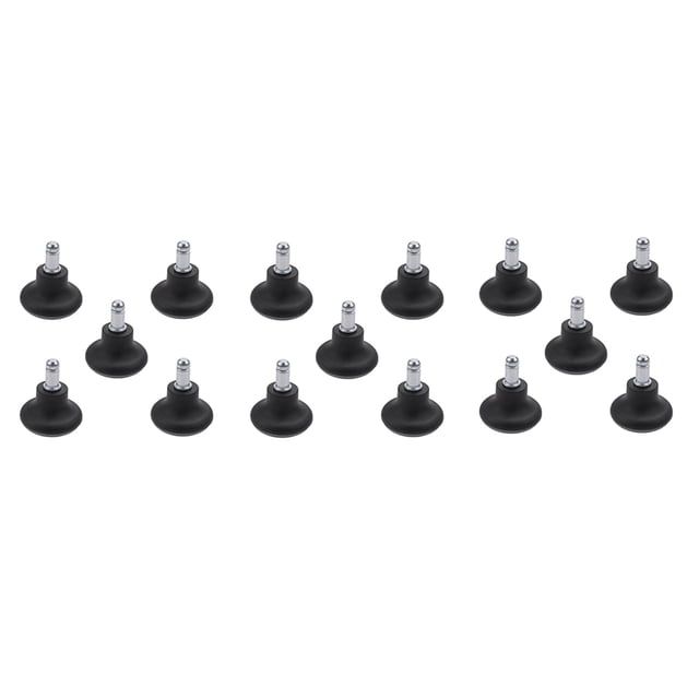 15Pcs Glisse Roues de Remplacement de Chaise de Bureau Stopper Roues de Roulette Pivotantes de Chaise de Bureau, 2 Pouces Glisse de Tabouret